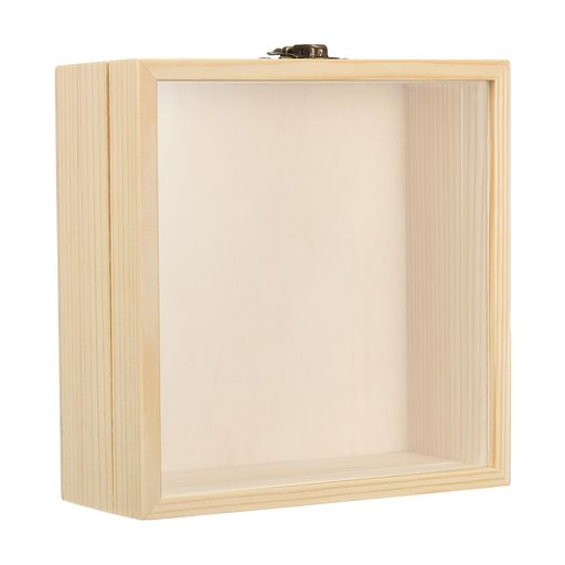 PATIKIL15x15cm��������ɡ��ܥå������硼�������֤γ۱塞�饹���դ���ǰ�ʥ����̿���Ǽ�ѥ��꡼�ܥå����ʥ����륫�顼