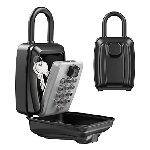 セキュリティキーボックス壁掛け鍵収納ボックス南京錠ロックポケットダイヤルロックボタン式小物キー収納カギ管理カギ収納印鑑収納防水大容量インテリアオフィスアパートマンション…