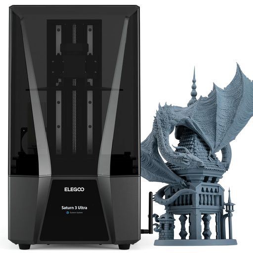 樂天商城 - ELEGOOSaturn3UltraMSLA3Dプリンター10インチ12KモノクロLCD付きデスクトップ樹脂3DプリンターACFリリースライナーフィルム218.88x122.88x260mm3/