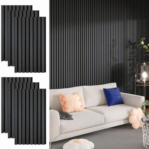 Hopeholic吸音材壁木製防音材防音パネル【80x32.5cm/6枚】ウッドパネル賃貸吸音パネル簡単貼る施工面積..