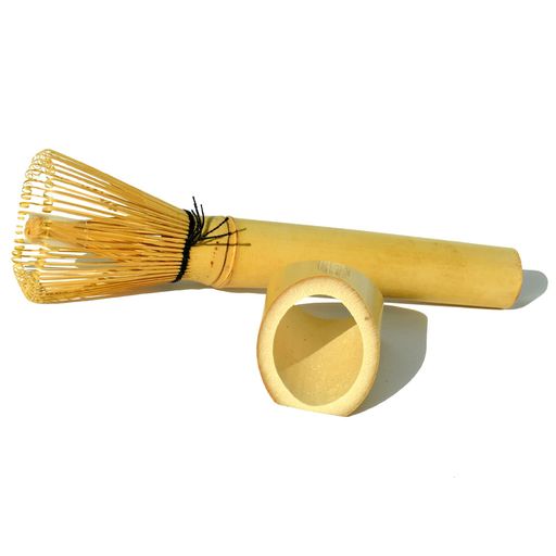 茶筅白竹茶筅带搅拌棒(赠头枕抱枕)14.5cm竹製「茶筅マドラー白竹」茶道具茶筅白竹マドラー枕付き竹お抹..