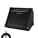 CoolmusicDM30AMP30ワット電子ドラムアンプキーボードアンプAux入力とBT、2入力、3バンドEQとDI出力