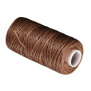COCUDレザー縫製用糸55ヤード150D/1MMポリエステルステッチ糸茶色-(用途:レザークラフトの縫製用)