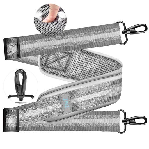 ZINZ超厚手の固定パッドショルダーストラップ193cmのユニバーサルバッグストラップクッションとデュア..