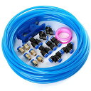 TAILONZPNEUMATICエアロブルー6mm外径4mm内径ウレタンPUエアホースホースキット10メートル32.8フィート
