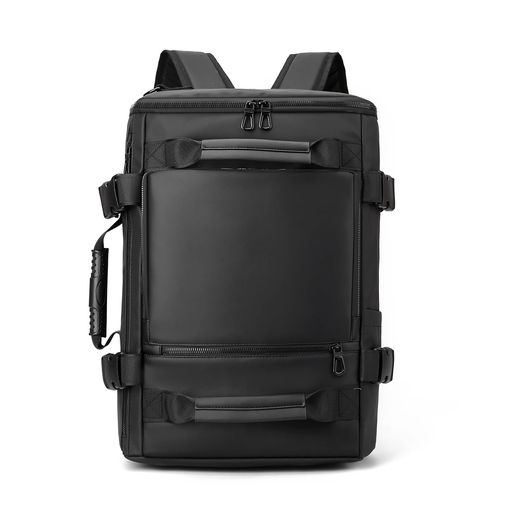 [OFAMOUS]リュックリュックサック大容量メンズ登山3wayバックパック30Lハイキング防水出張旅行通学通勤スポーツスクエアアウトドア17インチPC(モデル1ブラック)