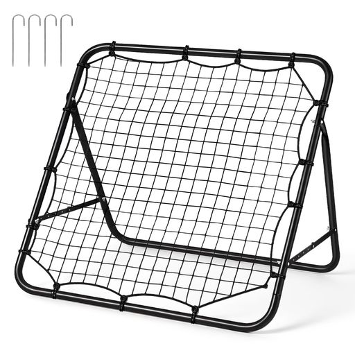 UYTONリバウンドネットブラックネット室内屋外兼用壁打ちリバウンドネットリターンネットゲージフィー..