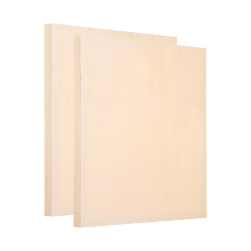 PATIKIL6x6インチウッドパネルボード2パック未仕上げの木製キャンバスボードペイント用の四角い空白デ..