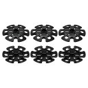 MMETERXITY6個セットトレッキングポール用泥バスケット-ラウンドハイキングウォーキングスティック交換アクセサリートレッキングポール登山キャンプ用(13MM黒)(4)