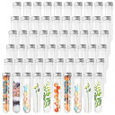 やぬき60本セット試験管プラスチック40mlアルミキャップ付き割れにくい透明容器サンプル保存実験検査多用途