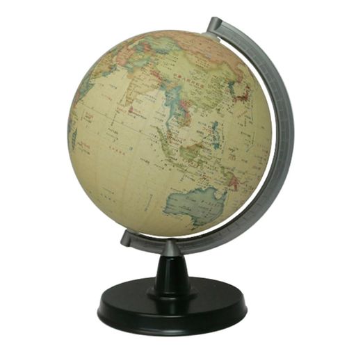 昭和カートン 地球儀/行政図 アンティーク 球径21cm 日本地図付き 手貼りの日本製 21-CPJP-K