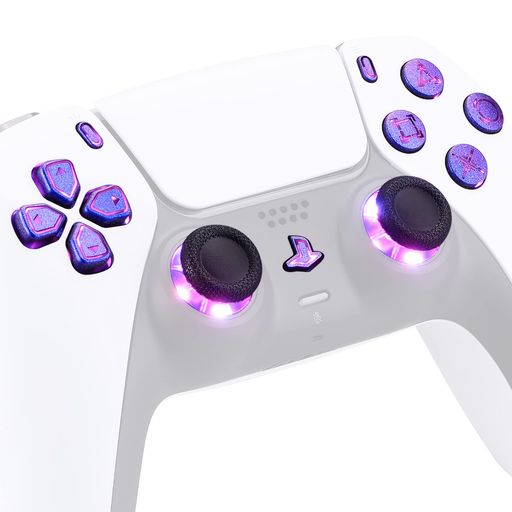 ps5コントローラーのBDM-010およびBDM-020モデルにのみ対応しています。お使いのBDMモデルを確認する方法については、YouTubeで「extremerate check bdm for ps5 controller」または「fiE4BWSlBRI」を検索してください。 ps5 コントローラー led キットはレッド、イエロー、グリーン、シアン、ブルー、ピンク、パープル、スローブリンク、ファストブリンク、七つの色と九つのモードがあります。 ps5コントローラー純正品に対応LEDキットはボタンコントロール、十字キー、シェア&amp;オプションホームボタン、フェイスボタン、サムスティック2つが付きます。 スティックとプラグ、はんだ付けは必要ありません。Youtubeで「eXtremeRate ps5 DualSense Controller DTF LED Kit V3」または「DFJulVmdQ0g」を検索して、ビデオインスタレーションガイドをご覧ください。 ps5コントローラーに対応用eXtremeRateクリックトリガーキット、フェイスクリックキット、およびライズリマップキット。