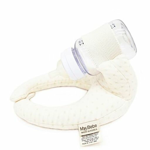 MYBEBE赤ちゃんの自己給餌クッション、授乳枕、哺乳瓶ホルダー、哺乳瓶クッションダイヤモンドベージュコットン MYBEBE赤ちゃんの自己給餌クッション、授乳枕、哺乳瓶ホルダー、哺乳瓶クッションダイヤモンドベージュコットン