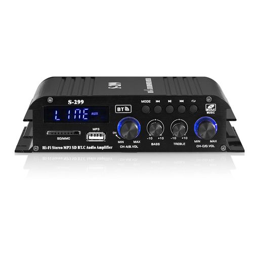 ホームカーサブウーファーオーディオアンプ用HiFi4.0CHBluetoothデジタルパワーアンプ