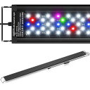 SEAOURA水槽ライト熱帯魚ライト120-137cm水槽適用水槽用LEDライトアクアリウムライト120cm水槽照明3つモード10段階の明るさ調整可能6H/10H/12Hタイマー自動オン/オフ伸縮可能5列LED水槽用ライト