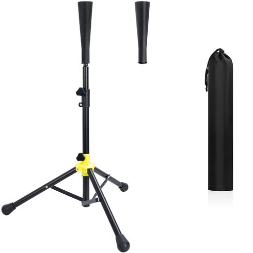 AKOZLIN野球バッティングティー野球練習スタンド【汎用交換ゴム1個付属】折り畳み高さ調節可能62~98cm..