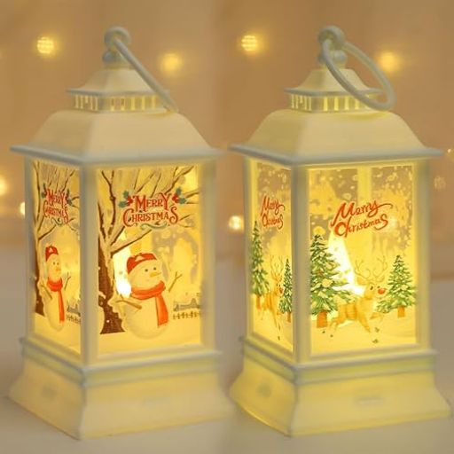 2個セットクリスマスledランタンスノードームライトクリスマス飾りクリスマス装飾サンタクロース置物雪..