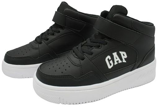 Casual Shoes - GAP(ギャップ)スニーカーキッズシューズGPK52531軽量ハイカットクッション性GPK52531ジュニアブラックホワイト190