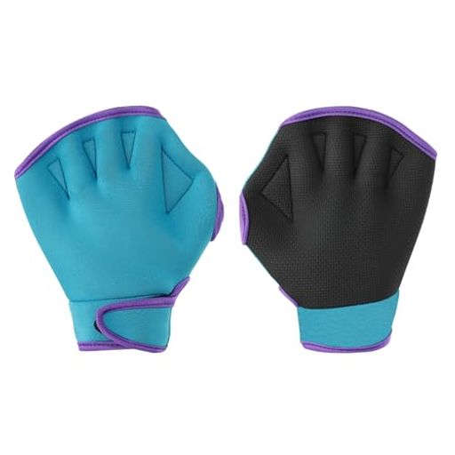 PATIKILウェブスイミンググローブ1ペア水泳グローブ水中フィットネス用水抵抗エアロビクスグローブ女性..