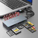 【2025新登場】6IN2CFEXPRESSTYPEBカードリーダーUSB3.2TYPECTOCFEXPRESSBメモリカードアダプタ10GBPS高速転送6枚同時読み書きアルミ合金シェルLED表示支持CFEXPRESS(2)