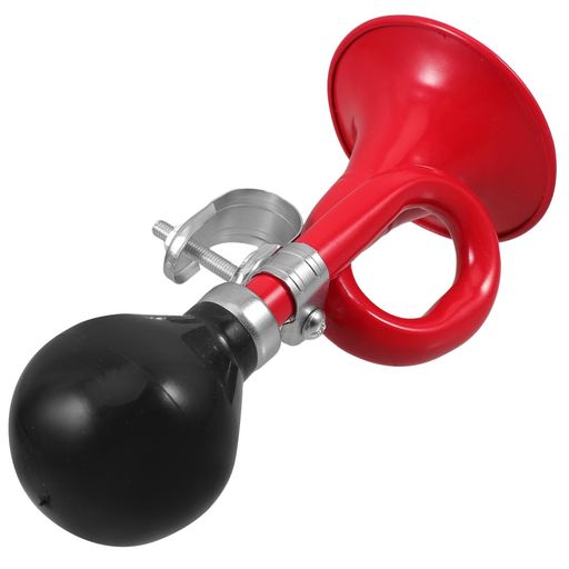 ABOOFAN自転車ベル子ども手動ホーン軽量ポータブルデザインパフパフラッパ簡単取り付け赤色警音器おもしろい汎用大音量