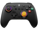 SWITCHコントローラーワイヤレスホール効果スティックRGBライト背面ボタン付きスイッチTURBO連射4段階振動調整6軸ジャイロセンサー800MAHバッテリーSWITCH/PC/ANDROID/IOSに対応プロコンブラック(2)