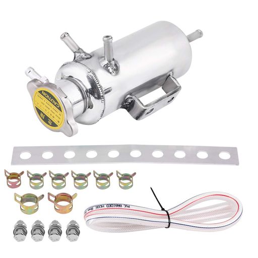 ラジエター冷却タンクカーラジエーター冷却水タンククーラントタンク350mlアルミ製サブタンク冷却水タ..