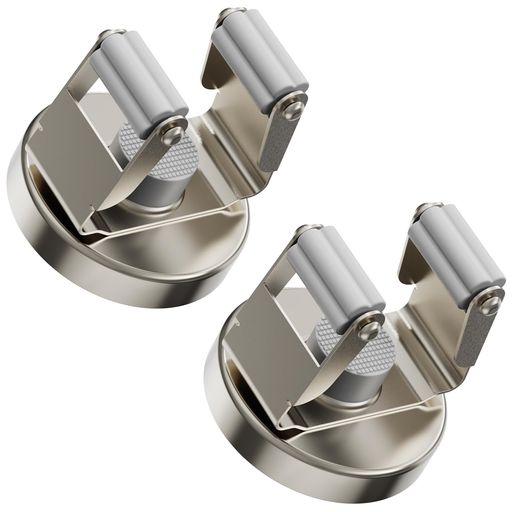 ULIBERMAGNET磁気モップほうきホルダー高耐久可動式マグネットツールホルダー滑り止め磁気マウントユーティリティストレージモップシャベルハンガーガレージキッチンランドリー庭用(2個…