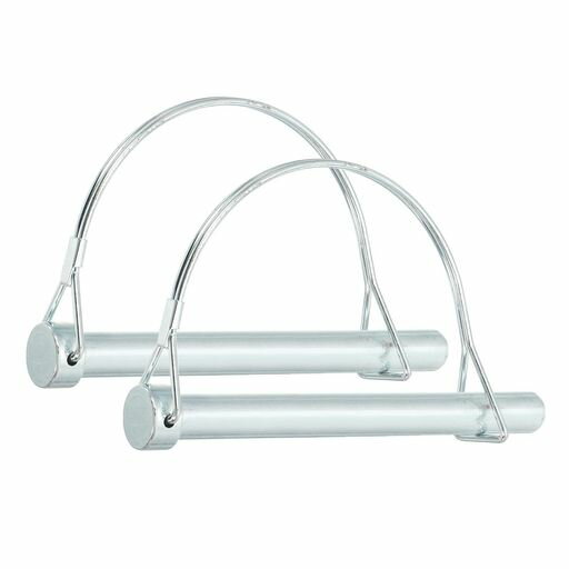 PATIKILトレーラーカプラーピン1/2x4-3/4”2個ワイヤーロックピンセーフティーシャフトロックピンラウン..