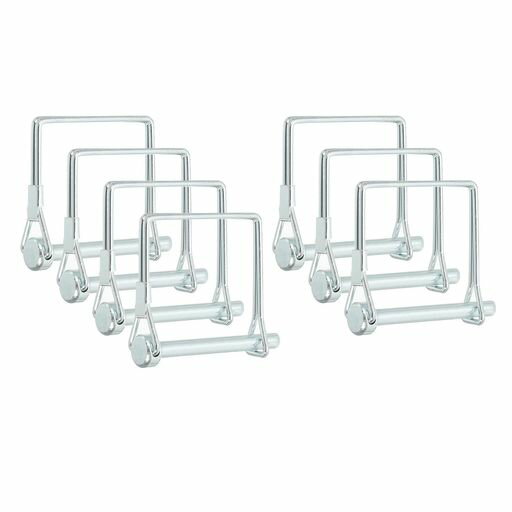 PATIKILトレーラーカプラーピン1/4x2-3/16”8個のスクエアワイヤーロックピンシャフトロックピンセーフ..