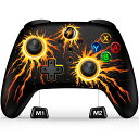 Switchコントローラーマクロプログラム編集8色RGBライトスイッチコントローラー3階段連射機能無線プロコンジャイロセンサー4つレベル振動スリープ解除背面ボタン付きSwitch/SwitchLite/Switch