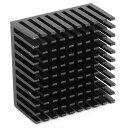 Walfront5個アルミニウム製ヒートシンク40x20x40mmヒートシンク高出力LEDアンプトランジスター用ヒートシンクモジュール(黒)