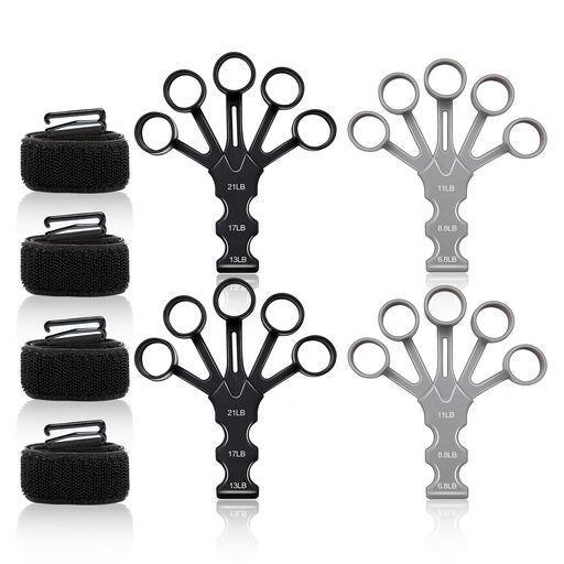 HOSFATONフィンガーパワー指の強化各指調節可能握力補助フィンガーグリップ5本指男女兼用(4)