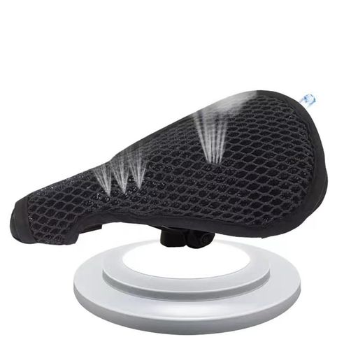 ibaseniceバイクサドルメッシュカバー蜂巣デザイン自転車用クッションカクッション自転車蜂巣メッシュデザインおしり痛くないロードバイクサドルカバー防水防塵滑り止め耐摩耗性ブラック