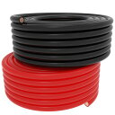 SHIERLENG2AWG35MM2溶接バッテリーケーブル3M赤+黒の純粋な銅電源インバーター線セット(正と負)ソーラー、RV、車、ボート、自動車、海洋、オート...