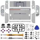 本体ではない-eXtremeRateswitcholedに対応用パターン柄バックプレート&金属スイッチ背面スタンド、switch有機elに対応用スイッチ