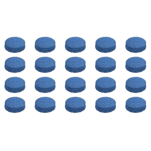 MMETERXITY20個プールキューのヒントビリヤードキュー交換用チップ耐摩耗性プールキュー用スヌーカー用13mm直径ブルー