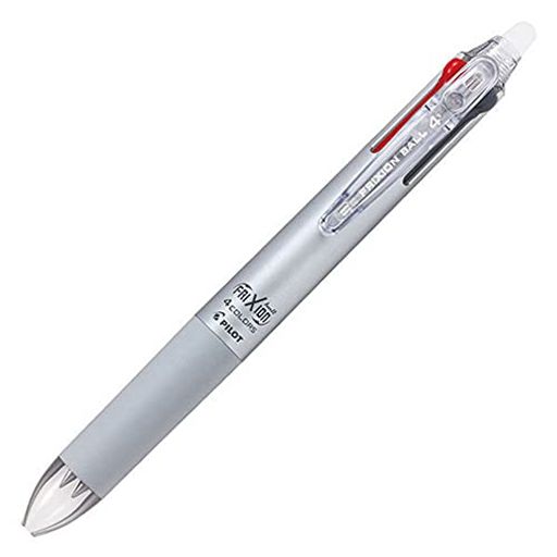 方式: スライドレバー式 本体サイズ: 最大径 13.8x全長145mm/重量15.6g ペン先: 超極細 0.38mmボール インキ: フリクションインキ インキ色: 黒・赤・青・緑