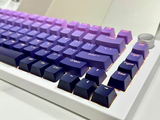 キーキャップ 132キー ダブルショット OEMプロファイル 光透過 PBT カスタムキーキャップセット 60% 65% 75% 80% 100%メカニカルキーボード用 Cherry Gateron MXスイッチ用 7形状リターンキー付き