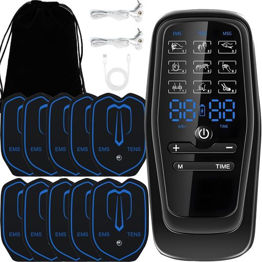 YOSINAEMS全身筋肉刺激9モード30階段強度A/Bデュアルチャネル仕様Type-C充電超軽量携帯便利誕生日敬老の日母の日父の日プレゼント