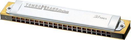 TOMBO 複音ハーモニカ F調 特製トンボバンド 21穴 1521