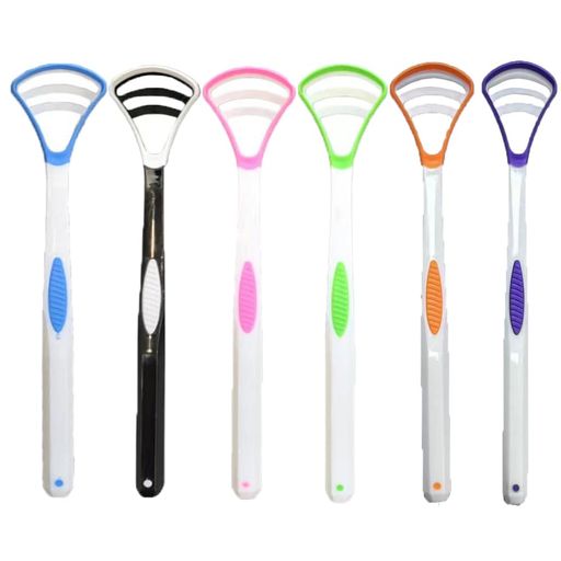舌ブラシ6本セット6色舌スクレーパー舌磨き舌クリーナー舌磨きジェルのにお舌ブラシ舌磨きブラシ舌苔両..