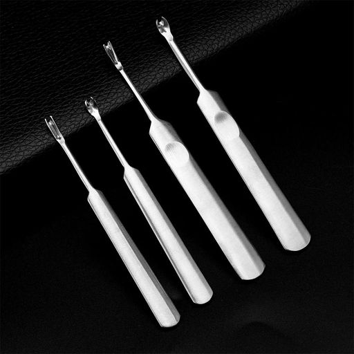 レザークラフト4種セット革工具V字U字面取り切削レザーキットへり落とし溝掘りステッチンググルーバーへり磨き錆びに甘皮の除去に革削ぎ革そぎ道具ステンレス製