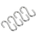 PATIKILSフック4個セット3.4”304ステンレススチール製ハンモックスタンドスイング植物ガレージワークショップユーティリティ用途シルバートーン