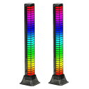 【2点入りRGB連動】LEDデスクランプ卓上RGB雰囲気ライトゲームライトPCライトアップRGBゲーミングライトUSB給電音楽連動音声同期パソコン/車用居間用ゲーム間接照明DIY調光TYPE-CFOROMONE(2)