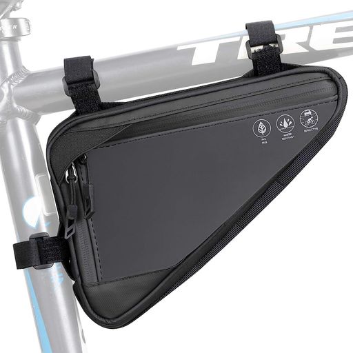 フレームバッグ自転車バッグ防水大容量トップチューブバッグ両側開き前後取り付け可能ロードバイク用マウンテンバイク用トライアングルバッグストラップ式反射材小物収納取り付け簡単