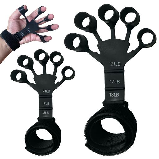 フィンガーパワーハンドグリップフィンガートレーナー指トレーニング握力強化トレーナー握力13-21LB筋..