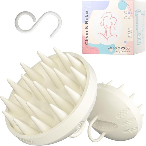 シャンプーブラシ頭皮マッサージ人間工学に基づき開発滑らず握りやすい頭皮ブラシスカルプブラシヘッド..