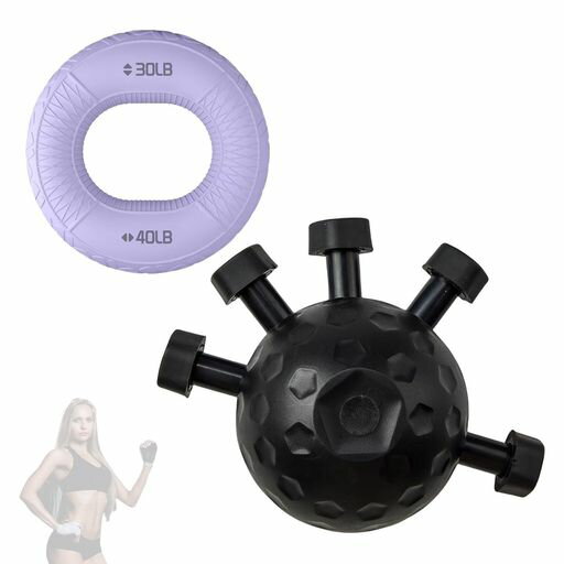 Yemax握力グリップ握力を鍛える道具指トレーニングパワーグリップイーグルクロー型とドーナツ型の2点セ..