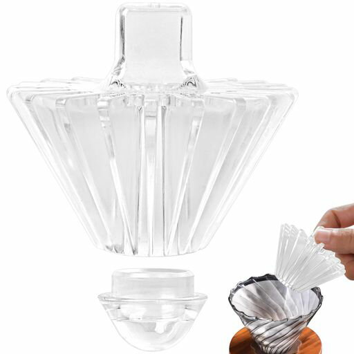 HannaFiresV60&バスケット用2in1コーヒーフィルター形状固定ツール–ハンドドリップ用便利アクセサリー..